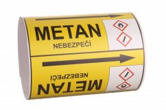 Páska na značení potrubí Signus M25 - METAN