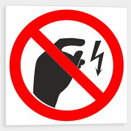 Nedotýkat se, vysoké napětí - symbol