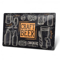 Plechová cedulka "Craft beer dark"