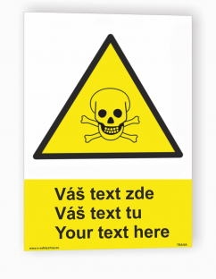 Table with your own text "Warning 3"