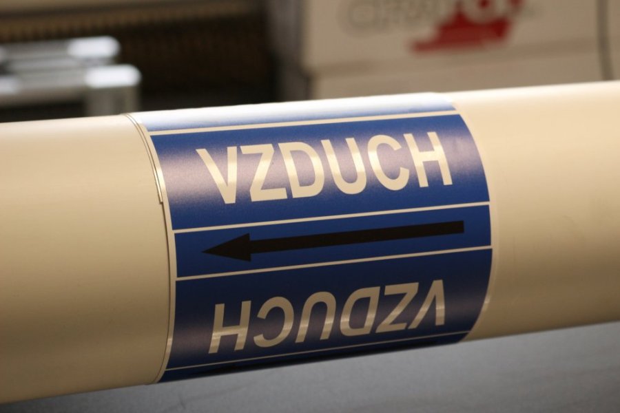 Páska na značení potrubí Signus M25 - VZDUCH