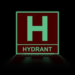 Označení hydrantu fotoluminiscenční