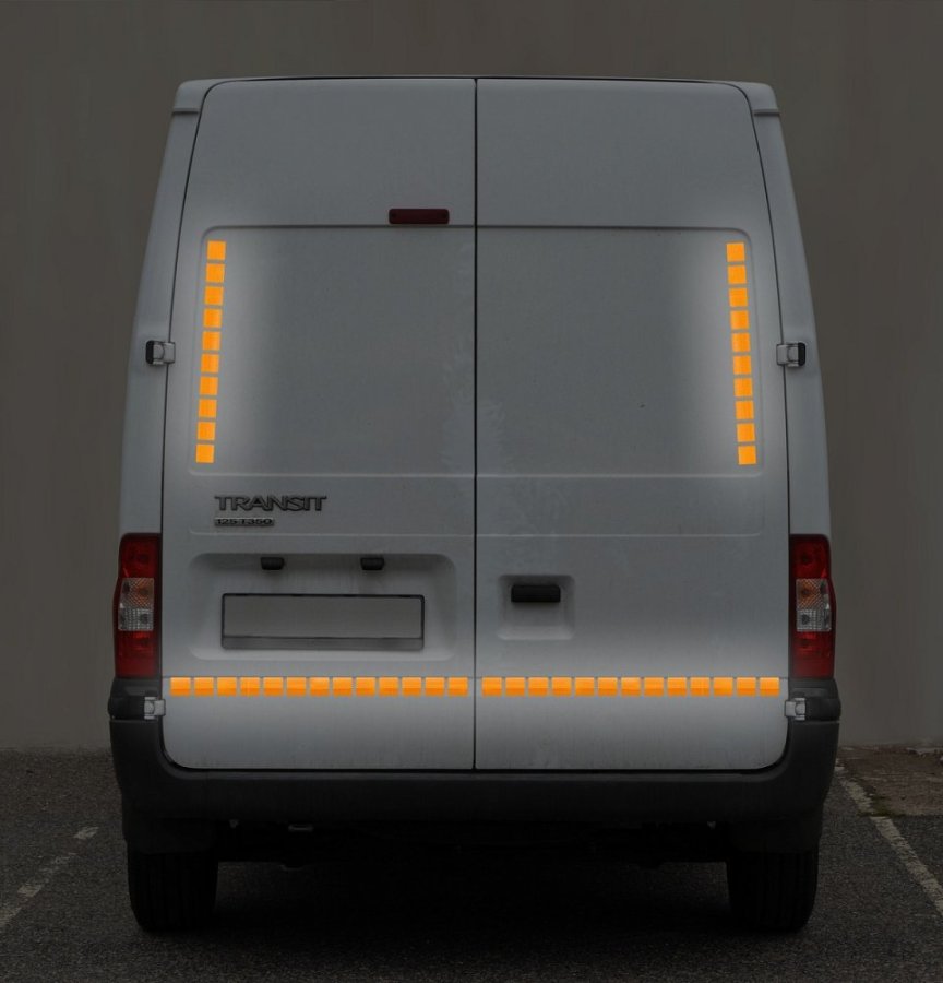 Páska pre obrysové značenie vozidiel na plachty Profitruck EHK104P, farba ŽLTÁ