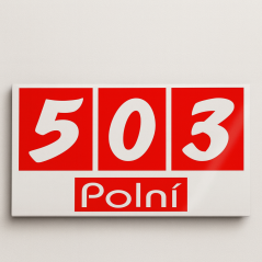 Domové číslo pruhy