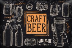 Plechová cedulka "Craft beer dark"