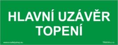 Hlavní uzávěr topení