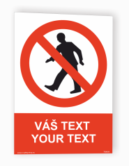 Tabuľka s Vaším vlastným textom "Zákaz 11"