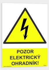 Pozor elektrický ohradník