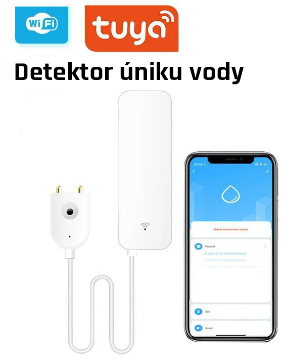 Chytrý detektor úniku vody s Wi-Fi a mobilní aplikací
