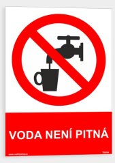 Voda není pitná
