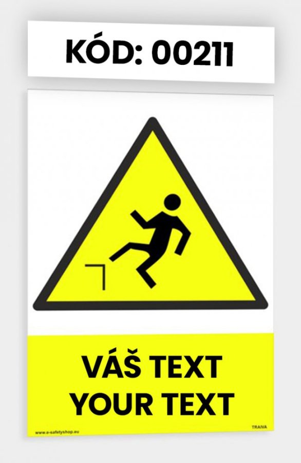 Výstražné tabulky s vlastním piktogramem i textem