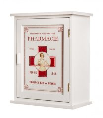 Dřevěná nástěnná lékárnička PHARMACIE Dřevěná nástěnná lékárnička PHARMACIE