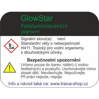 Fotoluminiscenční pigment bílý FTL 440 do vodou ředitelných barev