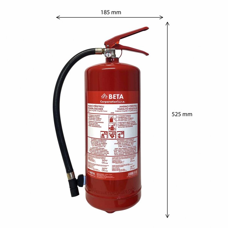 Beta P6 BETA-H hasiaci prístroj (55A) - prášok - 6 kg, S REVÍZIOU