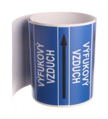 Páska na značení potrubí Signus M25 - VÝFUKOVÝ VZDUCH