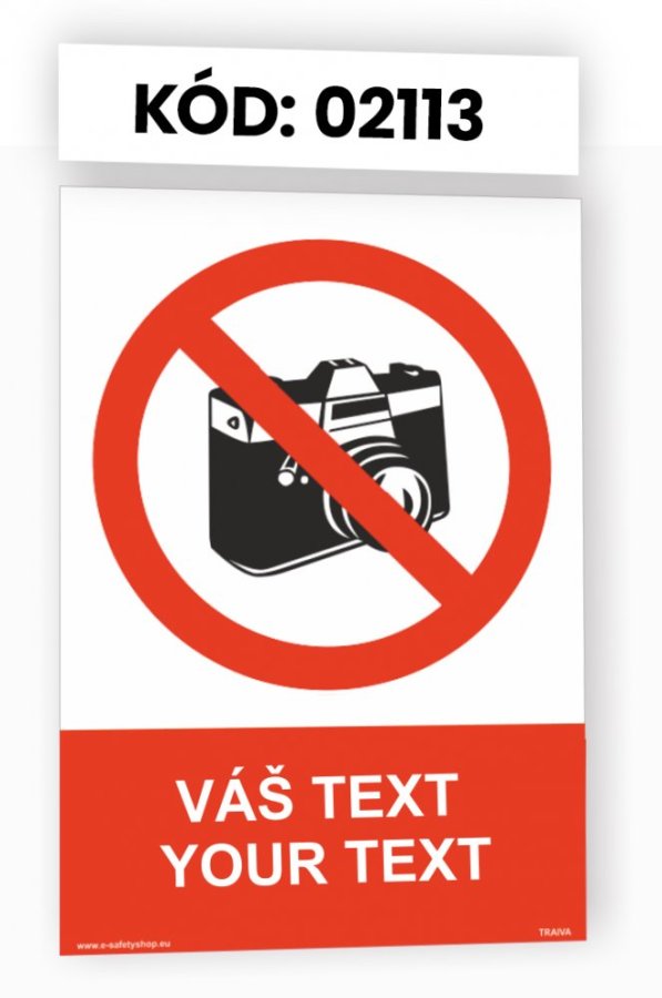 Zákazové tabulky s vlastním piktogramem i textem