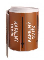 Páska na značení potrubí Signus M25 - KAPALNÝ DUSÍK
