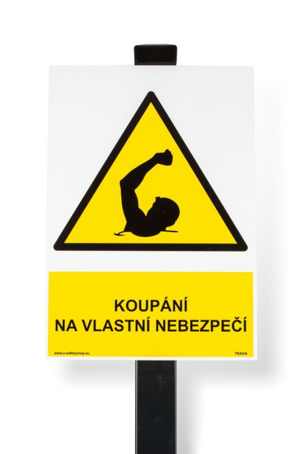 Sloupek a zemní kotva pro připevnění cedulí set SZ151