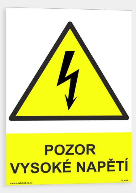 Pozor vysoké napětí