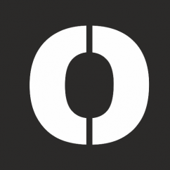 Šablona písmeno "O" vodorovné značení