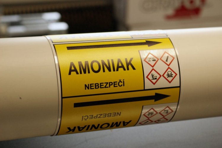 Páska na značenie potrubia Signus M25 - Amoniak