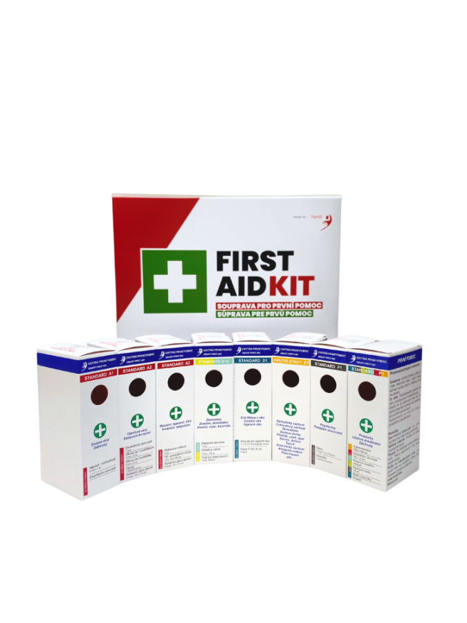 Výbava lékárničky Standard - Chytrá první pomoc - Smart First Aid