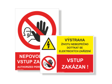 Zákazy vstupu - Skladem