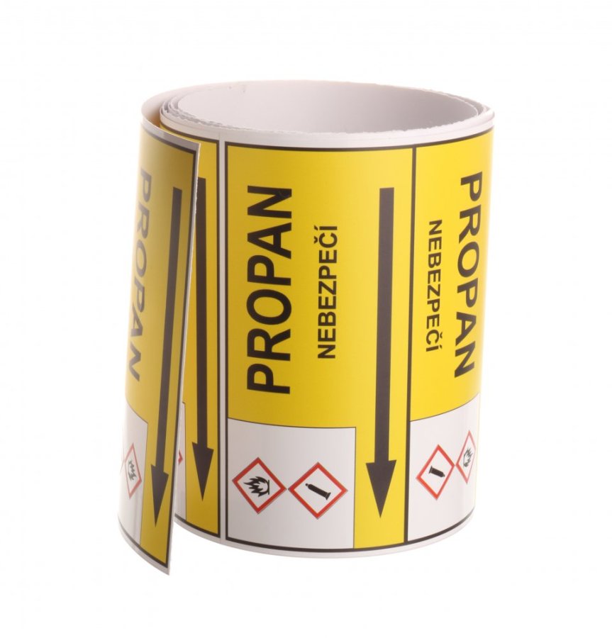 Páska na značení potrubí Signus M25 - PROPAN
