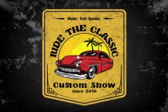Plechová cedulka "Custom show"