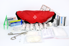 Lekárnička - ľadvinka prvej pomoci BR3 s výbavou pre šport, turistiku, výlety pre školy a škôlky