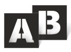 Šablony písmen