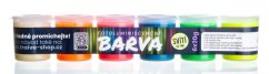 Svítící akrylová barva, sada 6 barev LumiSafe™ Hi-Glow