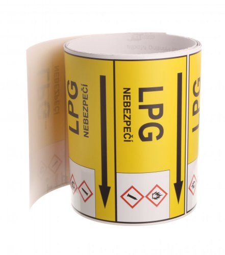 Páska na značení potrubí Signus M25 - LPG