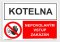 Kotelna nepovolaným vstup zakázán