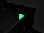 Šípka na schody  fotoluminiscenčná ArGlow60