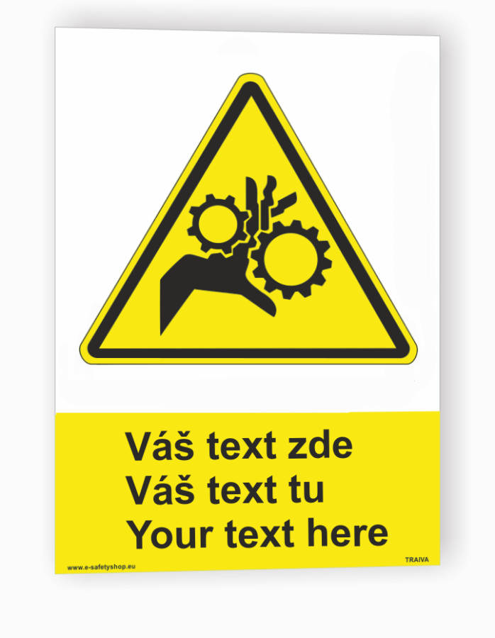 Tabuľka s Vaším vlastným textom "Výstraha 15"