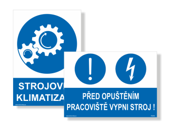Príkazové pre prácu so strojmi - Varianty - Samolepka 150 x 150 mm tl. 0.1 mm - Kód: 27028