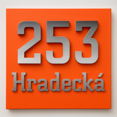 Domovní číslo barevné