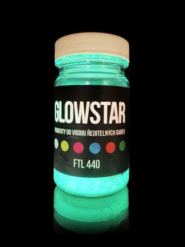 Fotoluminiscenčný pigment modrý FTL 440 do vodou riediteľných farieb