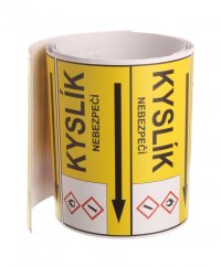 Páska na značení potrubí Signus M25 - KYSLÍK