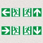 Escape route signs according EN ISO 7010