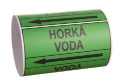 Páska na značení potrubí Signus M25 - HORKÁ VODA