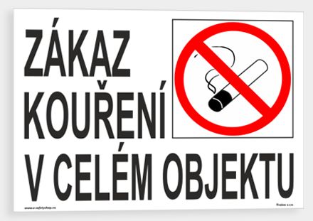 Zákaz kouření v celém objektu