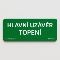 Hlavní uzávěr topení