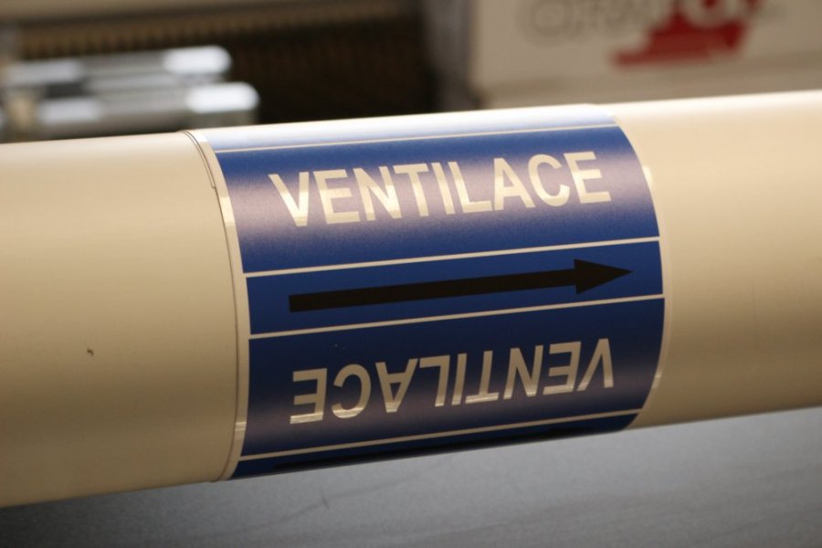 Páska na značení potrubí Signus M25 - VENTILACE