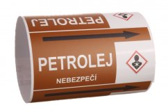 Páska na značení potrubí Signus M25 - PETROLEJ