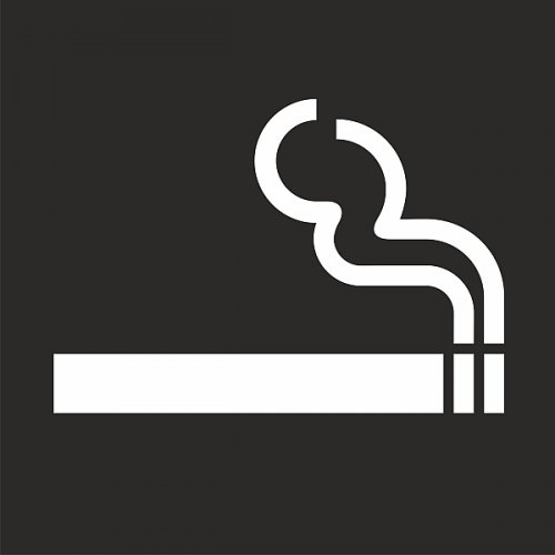Šablóna Cigareta vodorovné značenie
