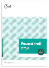 Provozní deník stroje Provozní deník stroje