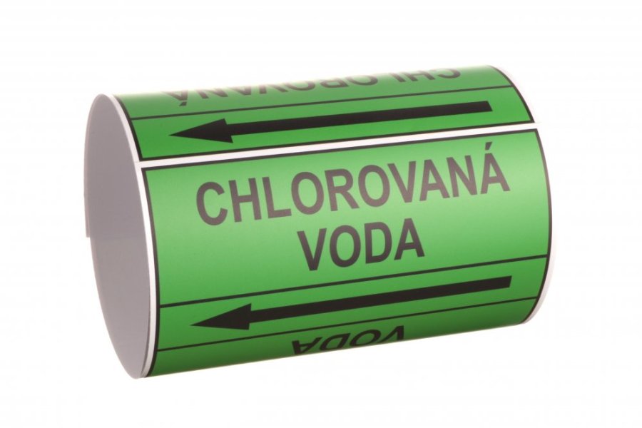 Páska na značení potrubí Signus M25 - CHLOROVANÁ VODA