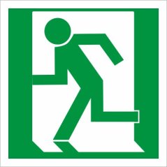 Nouzový východ (vlevo) EN ISO 7010